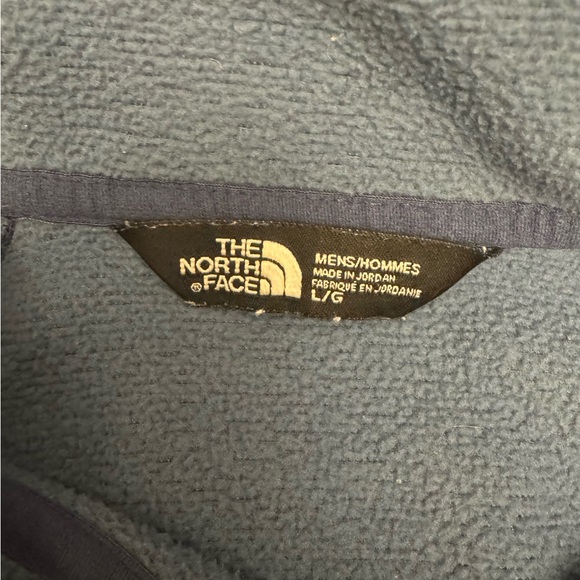The North Face Jacket Norris Point 1/4 Zip Fleece Pullover Blue Men’s Size L - Picture 7 of 9